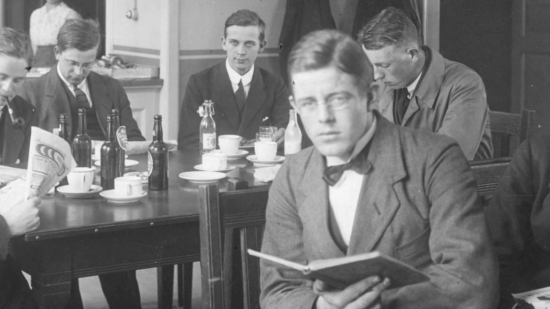 Ingeniørstuderende ved den Polytekniske Læreanstalt i begyndelsen af 1900-tallet