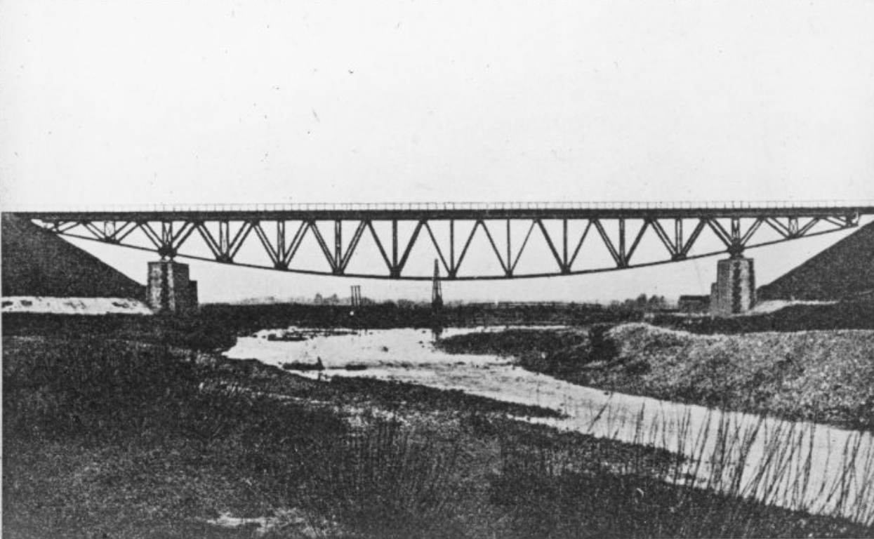 Bjælkebro fra bro-samlingen, en del af DTU's historiske samling